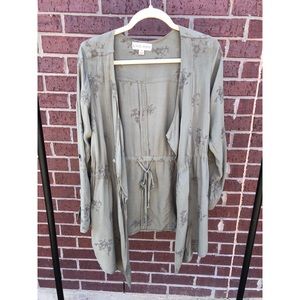 Knox Rose olive green kimono cardigan